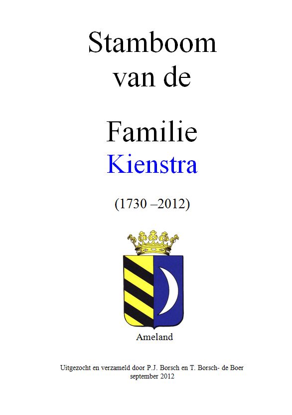 Voorkant stamboomboek